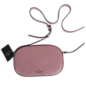 NWT Kate Spade New York glimmer oval camera bag Pink